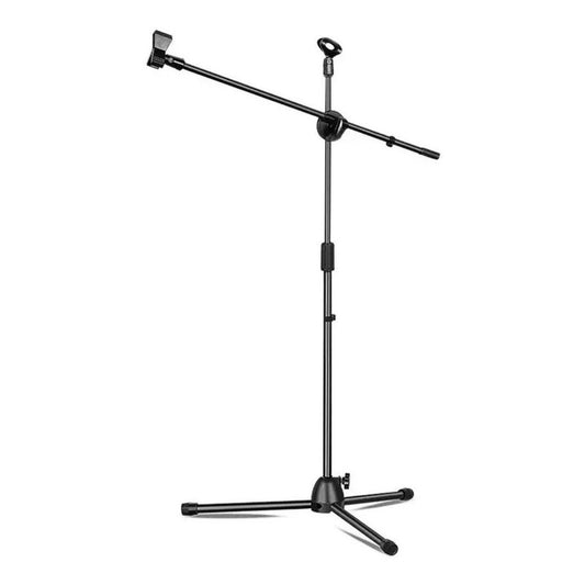 Soporte Pedestal De Micrófono Con Boom Metálico / Atril
