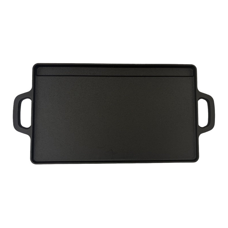 Plancha Churrasquera De Hierro Fundido 2 En 1 - 45x22x1.5cm