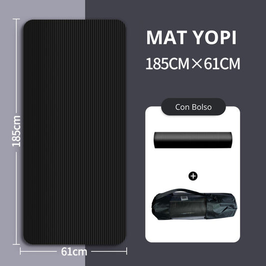 Colchoneta Yoga Mat Pilates 15mm + Bolso Transporte Norplat