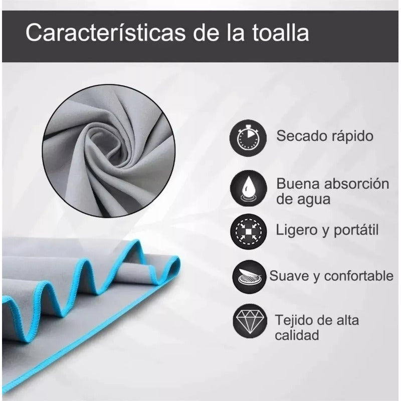 Toalla Microfibra Secado Rapido Toallon Microfibra Xl 175x75