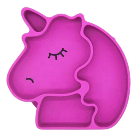 Plato Guagua Unicornio De Silicona Antideslizante Irrompible
