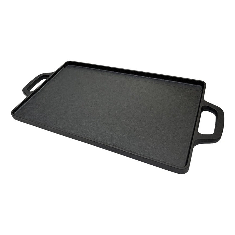 Plancha Churrasquera De Hierro Fundido 2 En 1 - 45x22x1.5cm