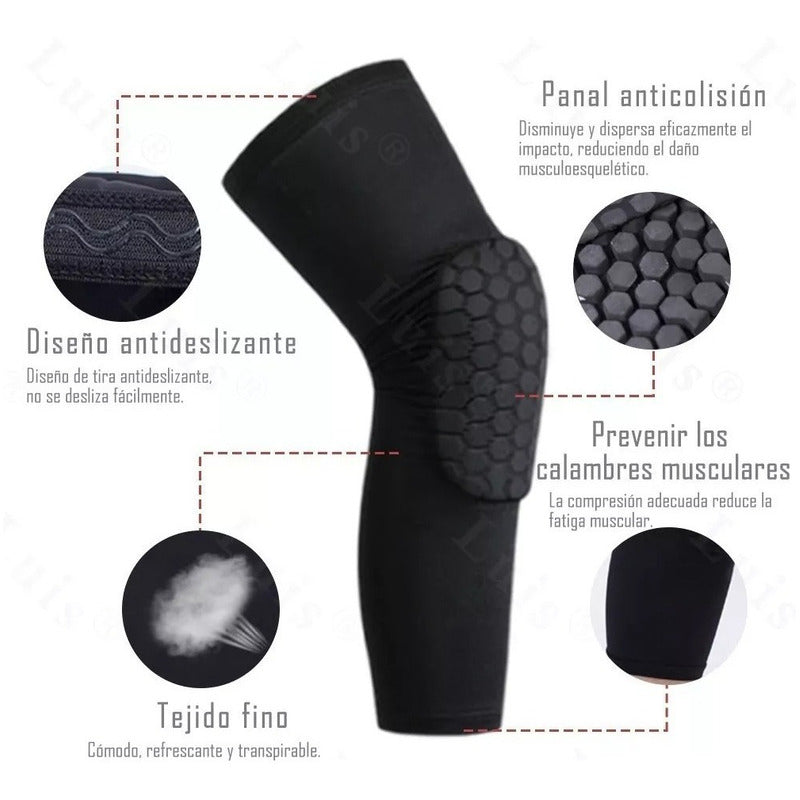 Par Rodillera Honeycomb Con Proteccion Deportiva