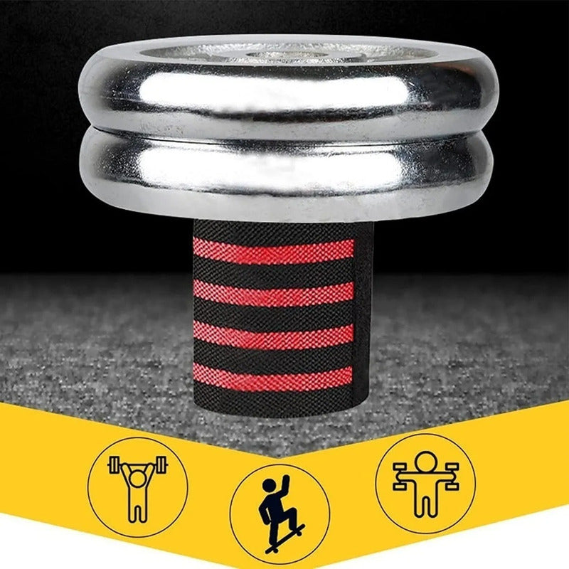 Par Muñequeras Crossfit Fitness Gym Elasticada Norplat