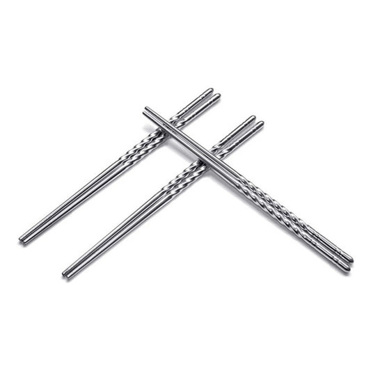 12 Palillos Chinos Acero Inoxidable 12 Palitos Sushi Norplat