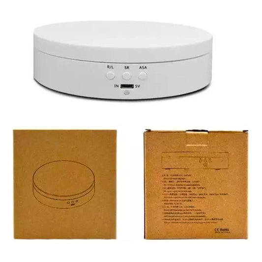 Exhibidor Giratorio Joyas 360° 13,8cm 3 Velocidades Norplat