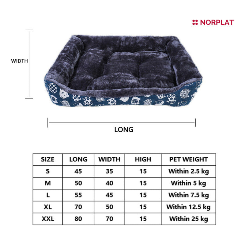 Cama Mascota Ultrasuave Gato Perro Xxl Hasta 50kg - Wuf