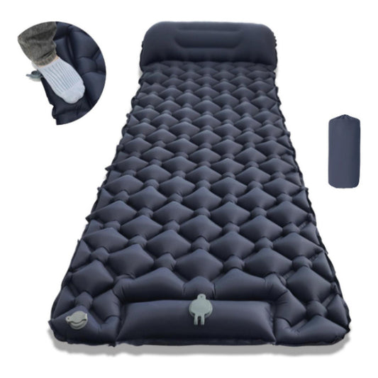 Colchoneta Inflable Plegable Norplat - Acampar Y Senderismo Azul Oscuro