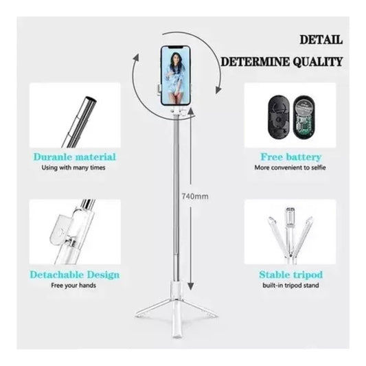 Palo Selfie Stick Trípode Baston Extensible Bluetooth TriPod