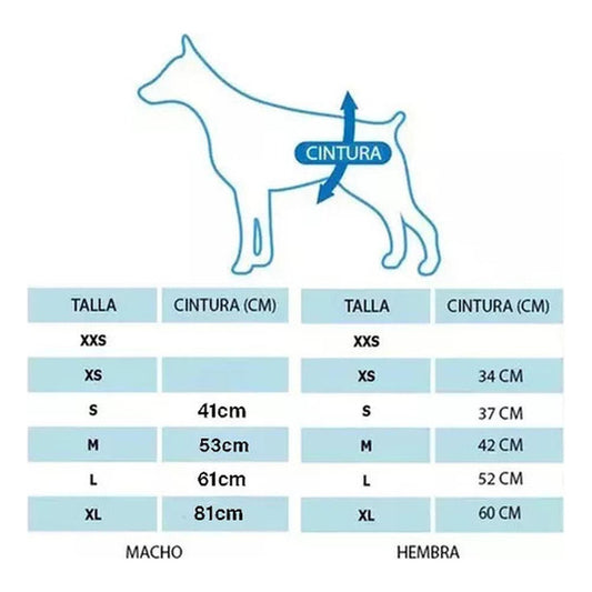 24 Pañales Perros Macho Pañal Para Gato - Norplat Blanco M