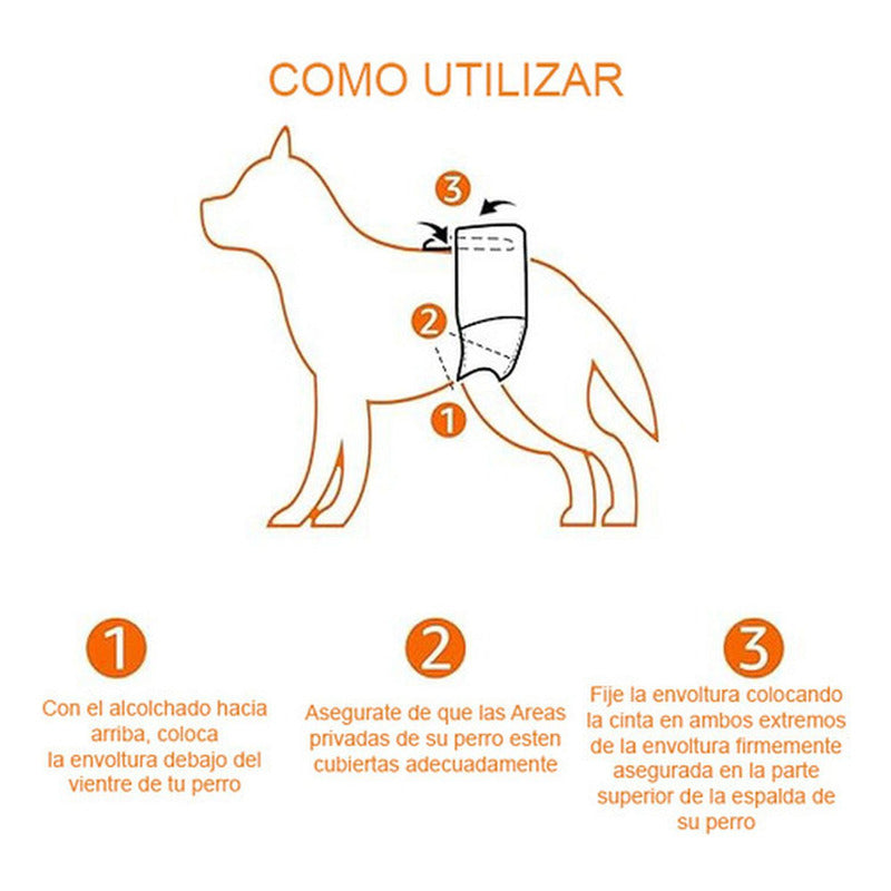 24 Pañales Perros Macho Pañal Para Gato - Norplat Blanco L