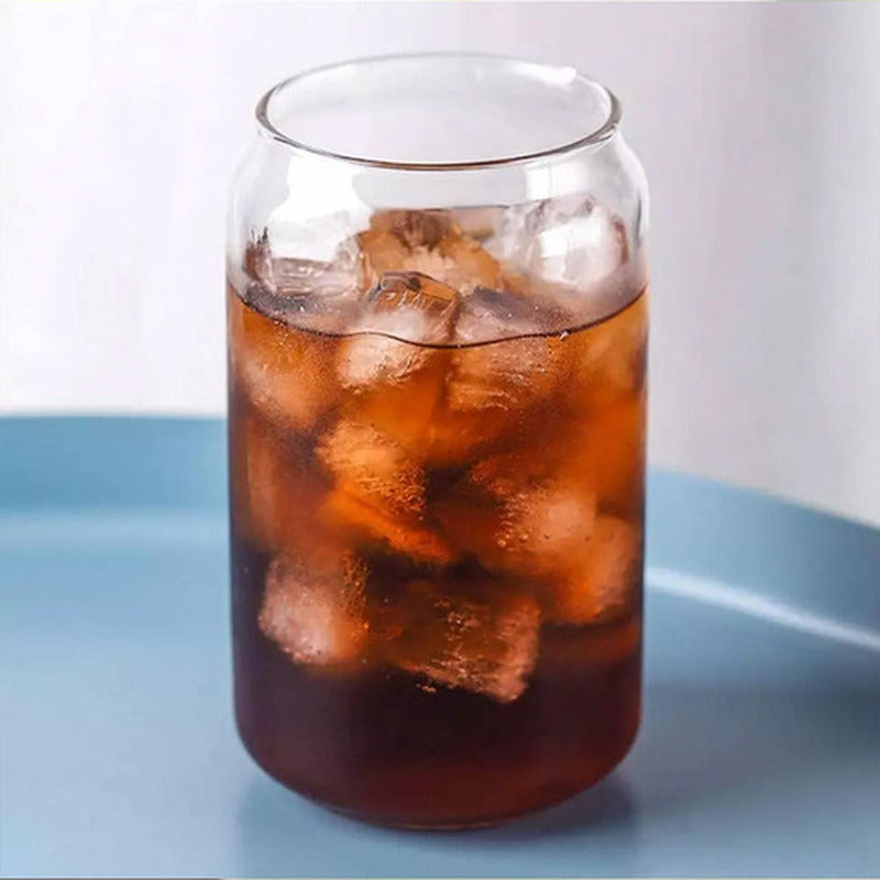 Set 4 Vasos De Vidrio Borosilicato 550ml Para Cafe - Norplat