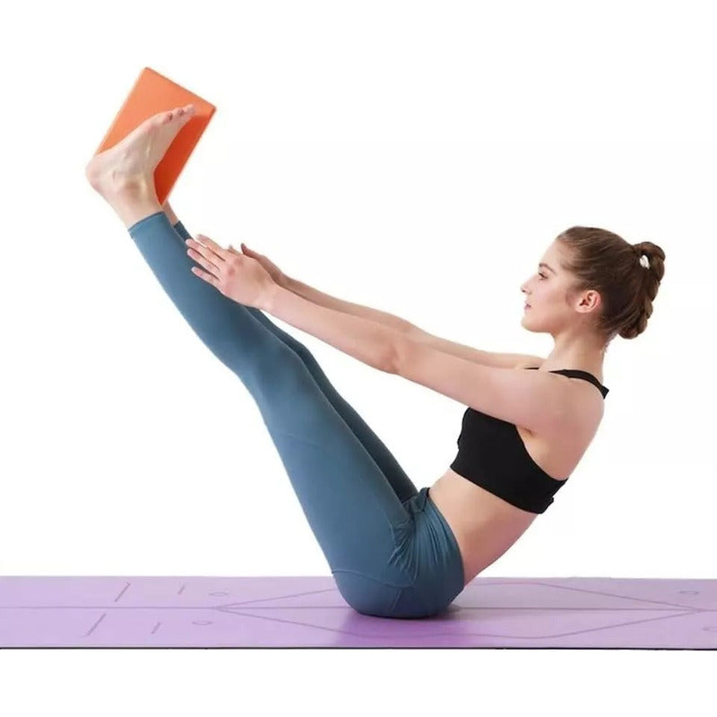 Fitness Yoga Ladrillo Goma Eva Bloque Pilates Deporte 180g