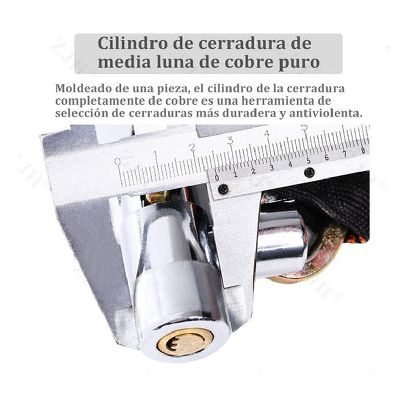 Candado Bicicleta Con Cadena Acero Cobertor Textil Norplat