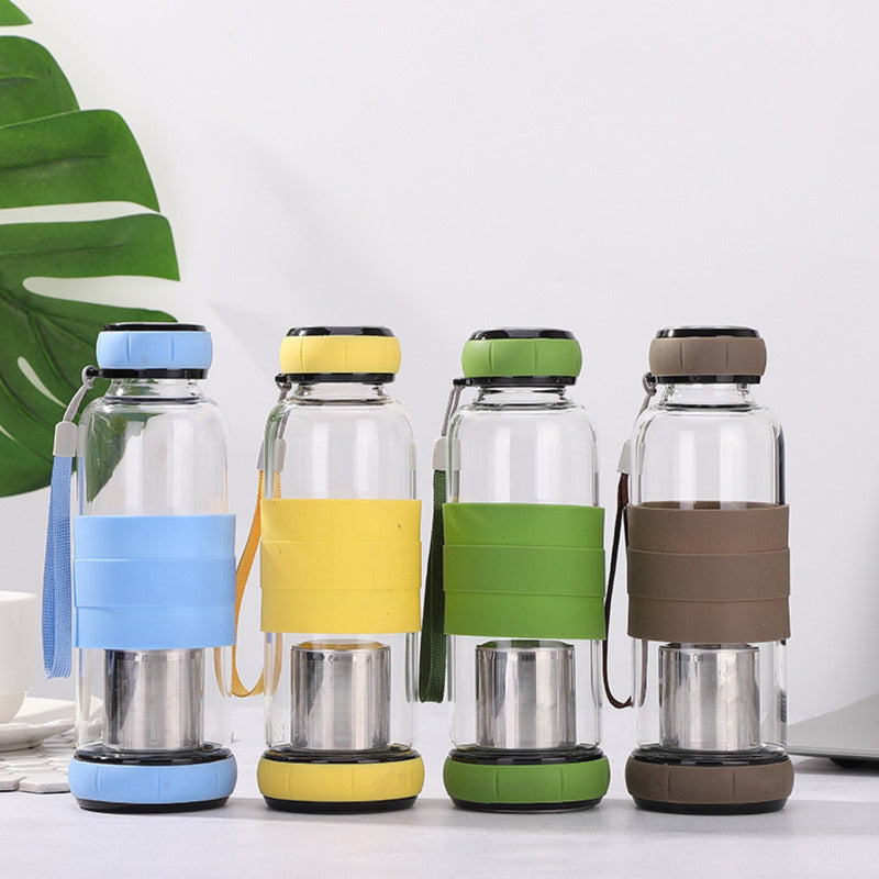 Botella Infusor Vidrio 550cc Difusor Te Bpa-free - Norplat