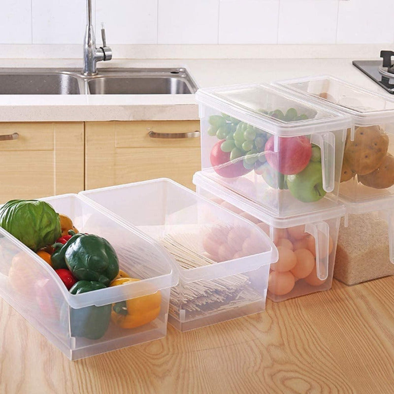 Caja Organizadora Para Refrigerador Con Tapa Y Mango - Cukin