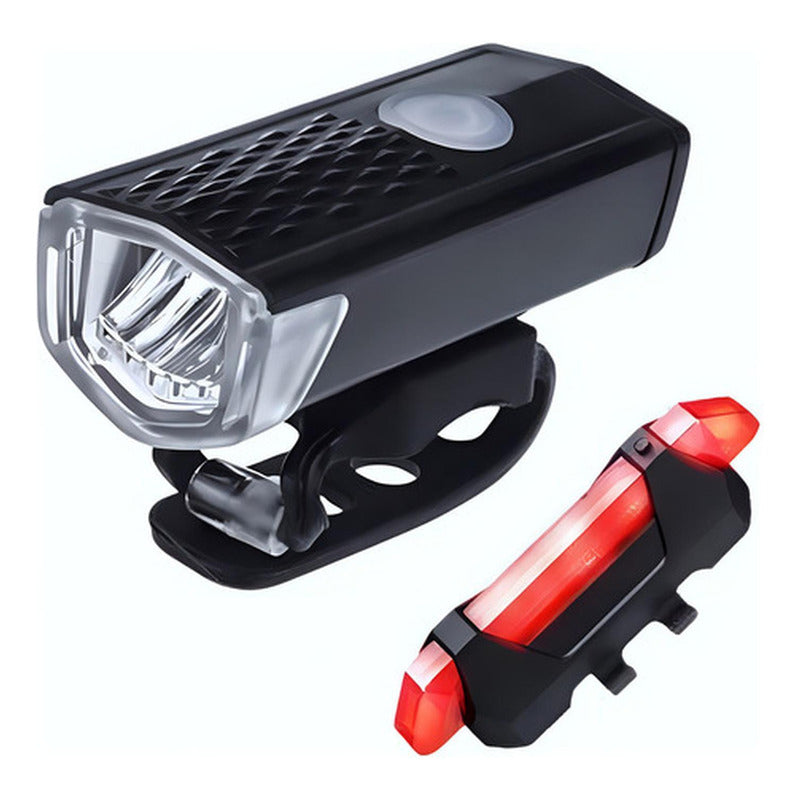 Pack 2 Luces Led Bicicleta Usb Trasera Y Delantera - Norplat
