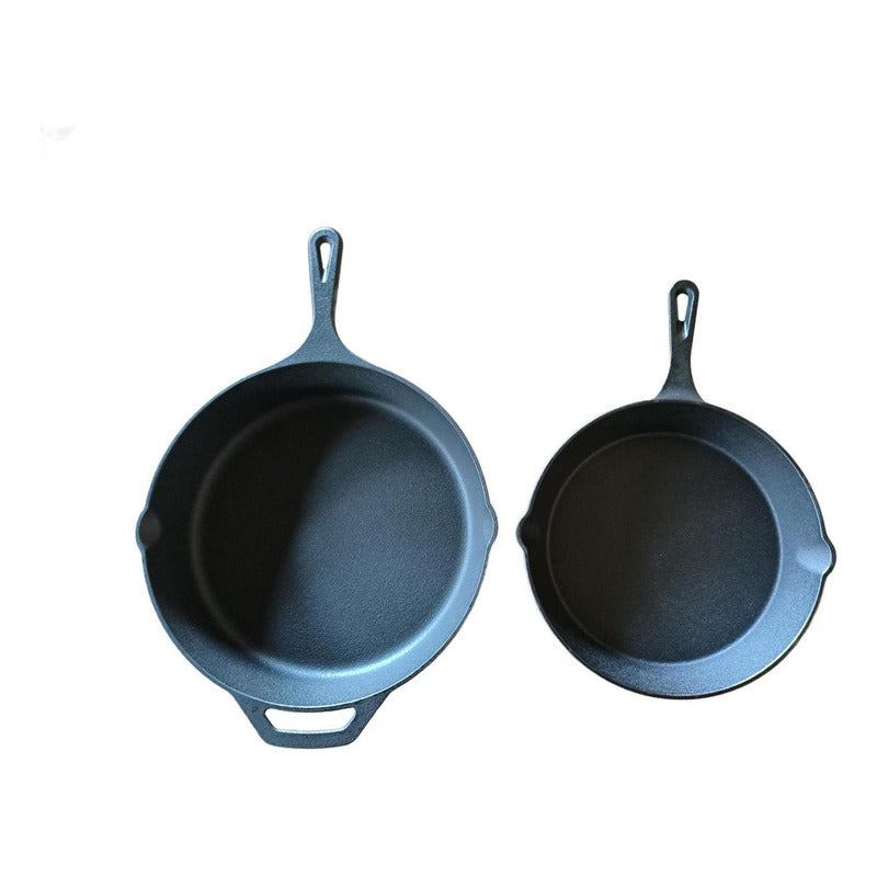 Set De 2 Sartenes Hierro Fundido 10 Y 12 Pulgadas - Norplat
