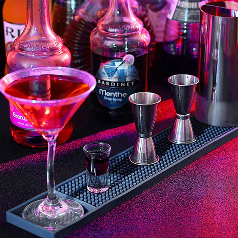 Bar Mat 60 X 8cm Escurridor Vaso Copas Barmat Goma - Norplat