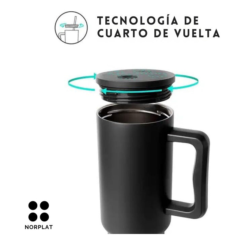 Norplat Tumbler 1180ml Vaso Térmico 40oz 1180ml Con Bombilla