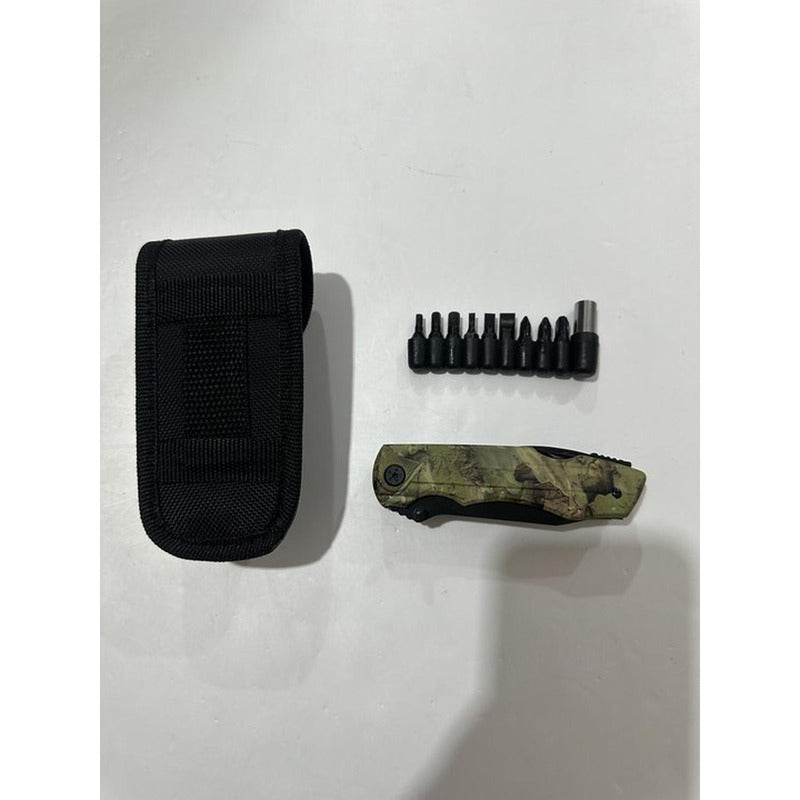 Cuchillo Tactico Navaja Multiherramienta Norplat Caza 20en1
