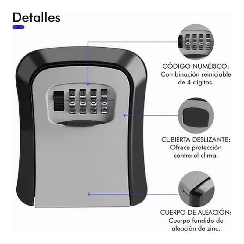 Caja Fuerte Caja Guarda Llaves Combinacion Exterior Norplat
