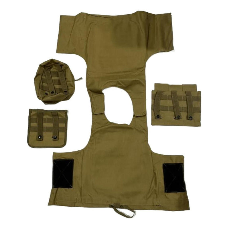 Chalecos Tacticos Norplat Chaleco Tactico Ajustable Molle Marrón L