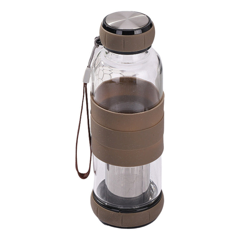Botella Infusor Vidrio 550cc Difusor Te Bpa-free - Norplat
