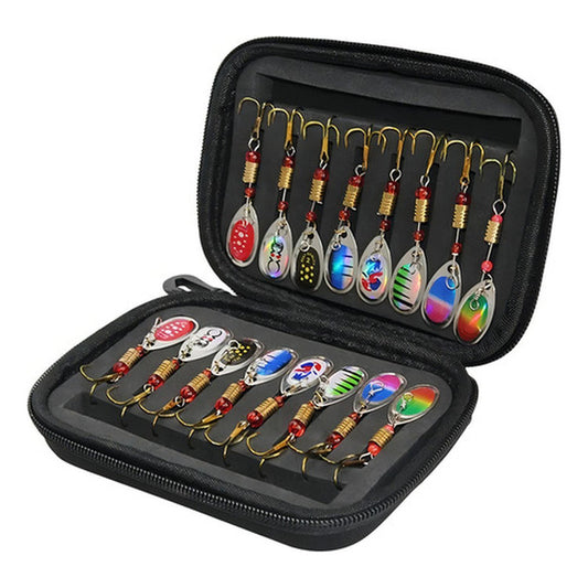 Set 16 Cucharas De Pesca Señuelos De Metal Mar Y Rio Norplat