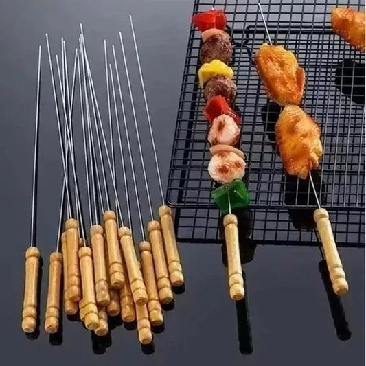 50 Fierros Para Anticuchos Brochetas Asados Pinches Norplat