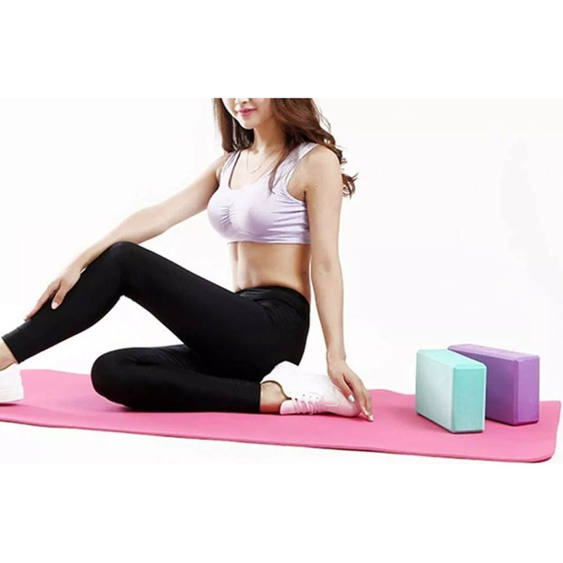 Fitness Yoga Ladrillo Goma Eva Bloque Pilates Deporte 180g
