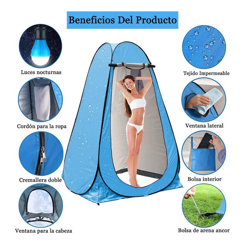 Norplat Carpa Vestidor Portatil Camping Ventana Ducha Baño