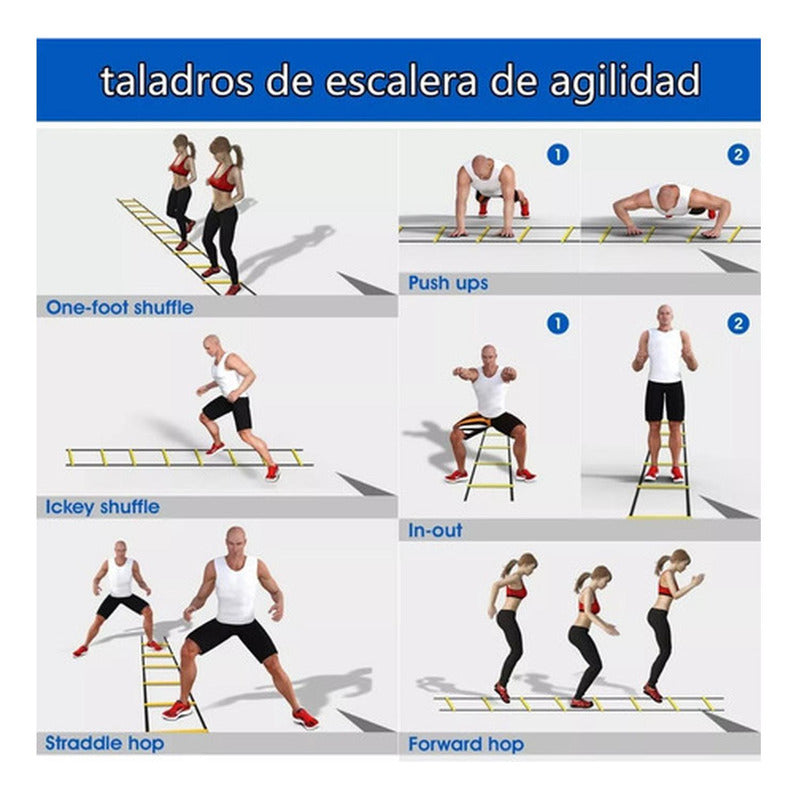 Escalera Coordinacion Deportiva Kit De Entrenamiento Norplat