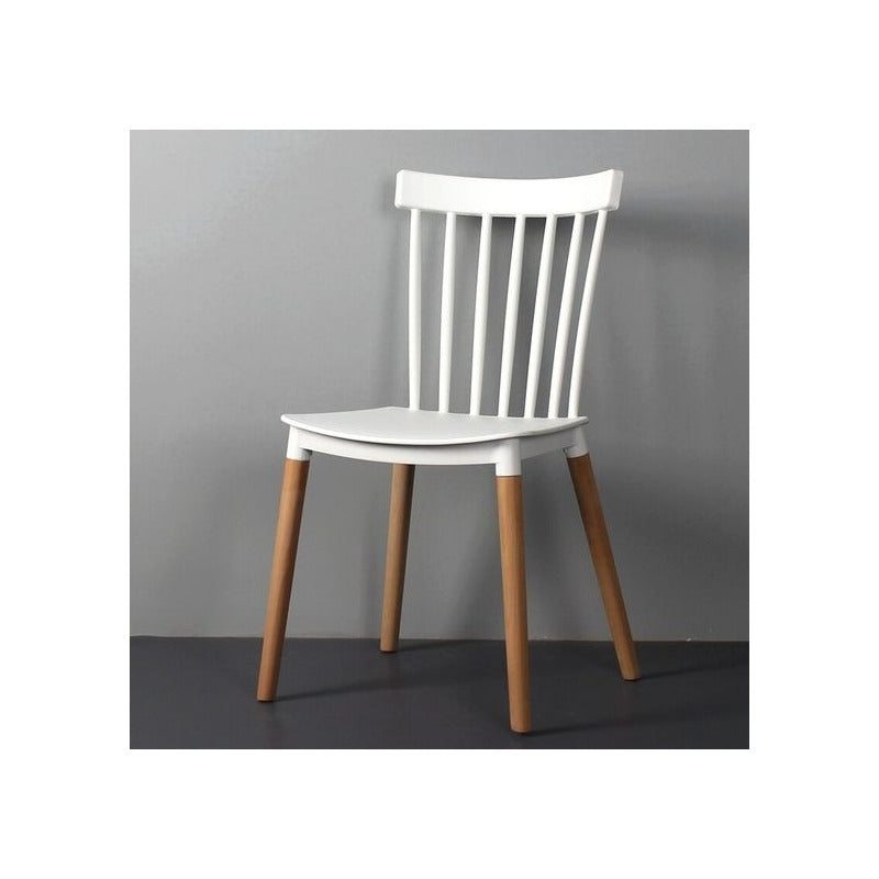 Silla Windsor Pack 4 Estilo Retro Estructura De La Silla Blanco