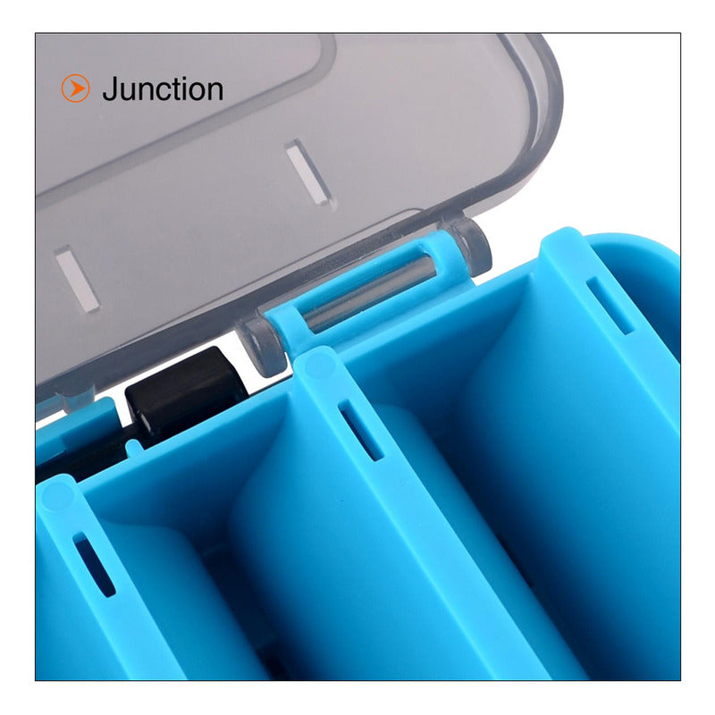 Caja Porta Señuelos Pesca 14 Compartimientos Doble - Norplat