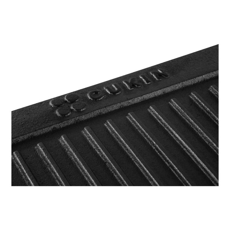 Plancha Churrasquera De Hierro Fundido 2 En 1 - 45x22x1.5cm