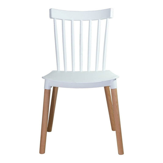 Silla Windsor Pack 4 Estilo Retro Estructura De La Silla Blanco