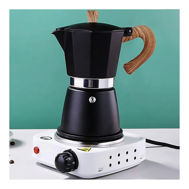 Cafetera Espresso Italiana De Diseño Premium 6 Tazas Cukin