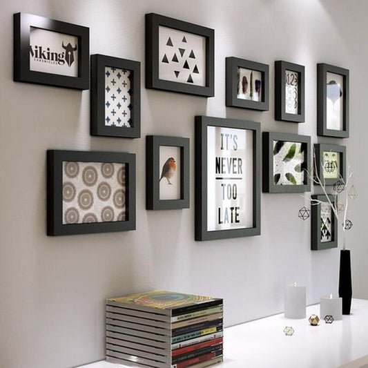 Set 12 Marcos Fotos Decorativo Pared Portaretrato - Norplat