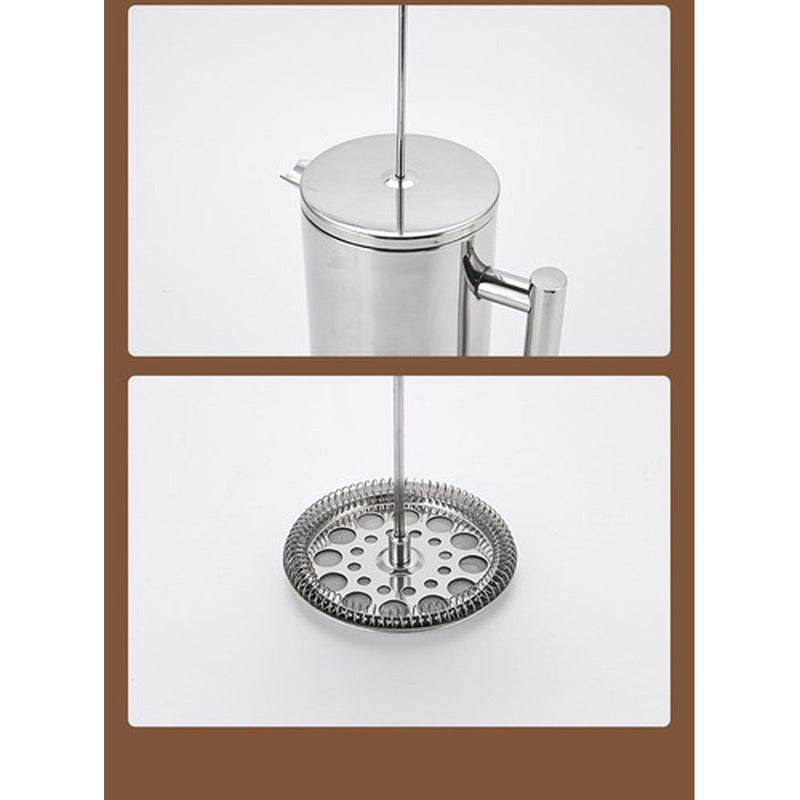 Cafetera Manual Prensa Francesa Acero Cafe 800ml - Norplat