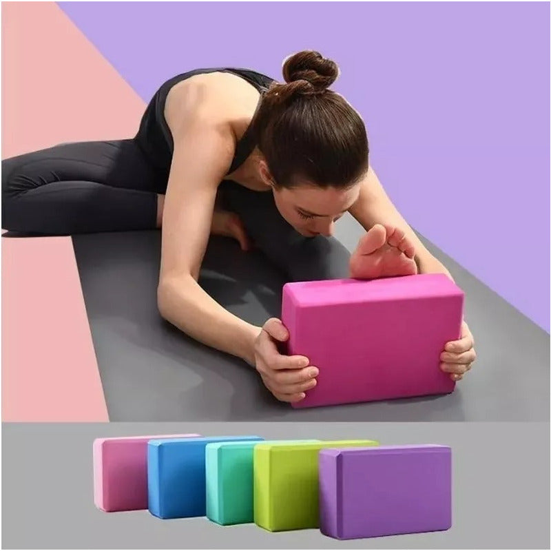 Fitness Yoga Ladrillo Goma Eva Bloque Pilates Deporte 180g