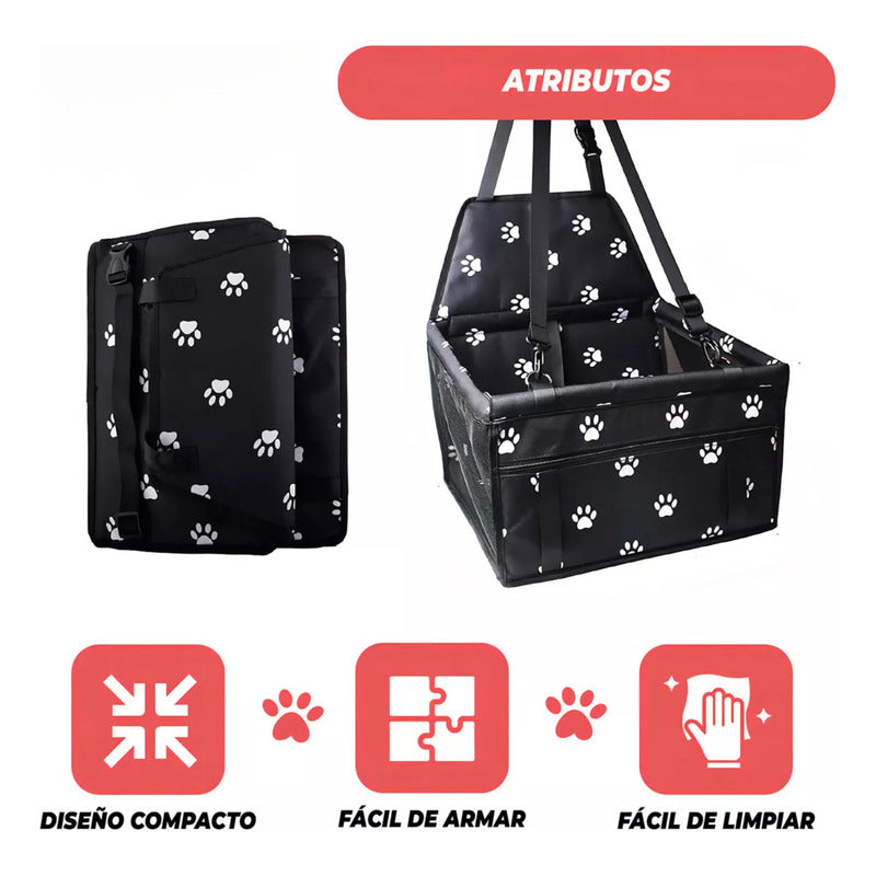 Norplat Asiento Auto Mascota Reforzado Plegable Seguridad