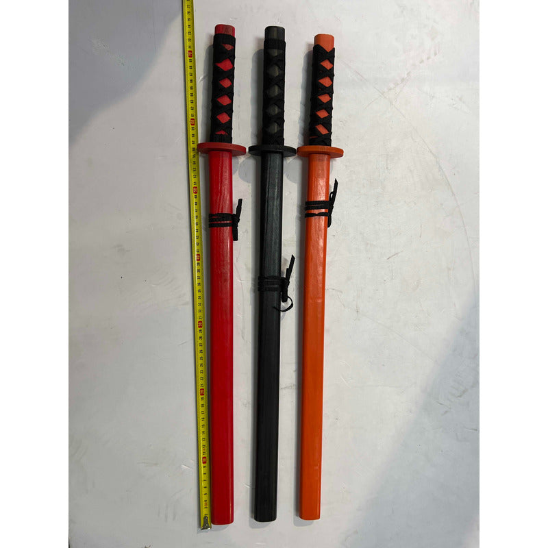 Pack 3 Katana Japonesa Madera Entrenamiento 73cm - Norplat