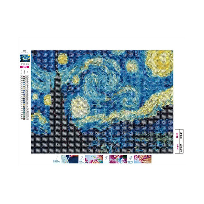 Bordado Pintura Diamante - 40x30cm Diseños Varios - Norplat