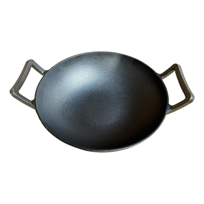 Wok De Hierro Fundido 32 X 9 Cm Redondo - Norplat