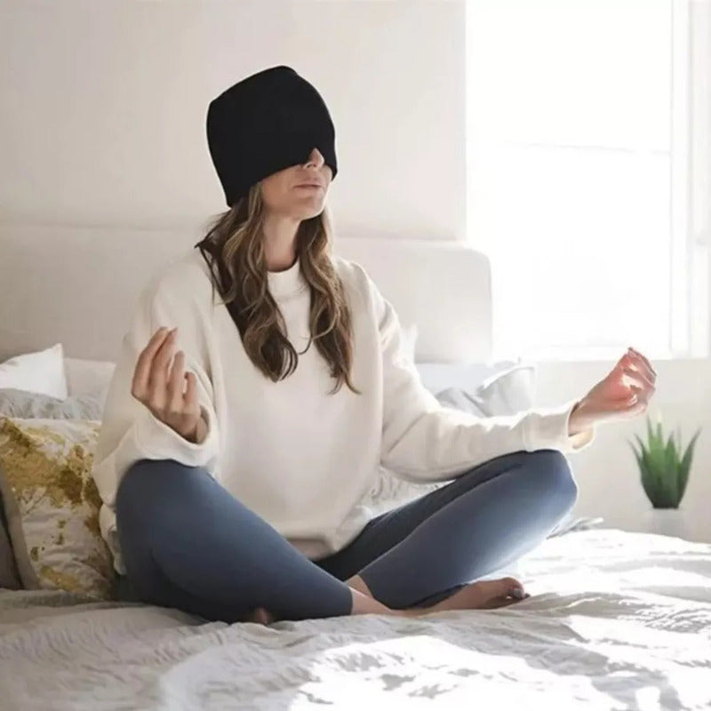 Gorro De Gel Alivio De Migraña Terapia De Frío. Dolor Cabeza