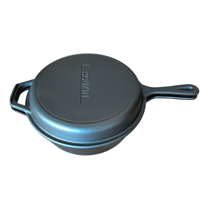 Dutch Oven Ø26cm 2 Sartenes Hierro Fundido + 2 Grip - Cukin