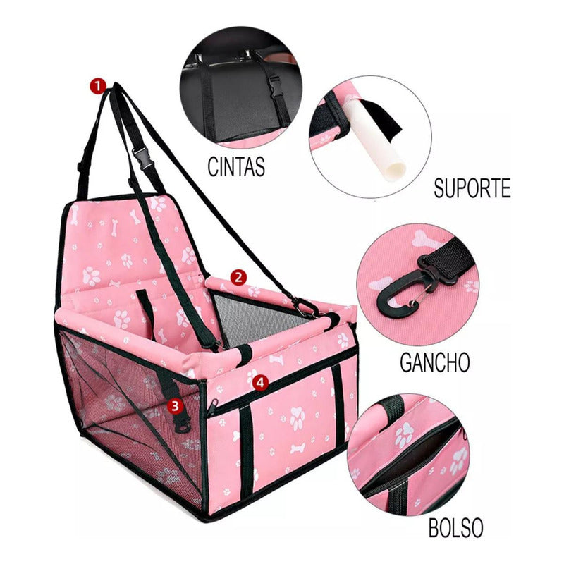 Norplat Asiento Auto Mascota Reforzado Plegable Seguridad