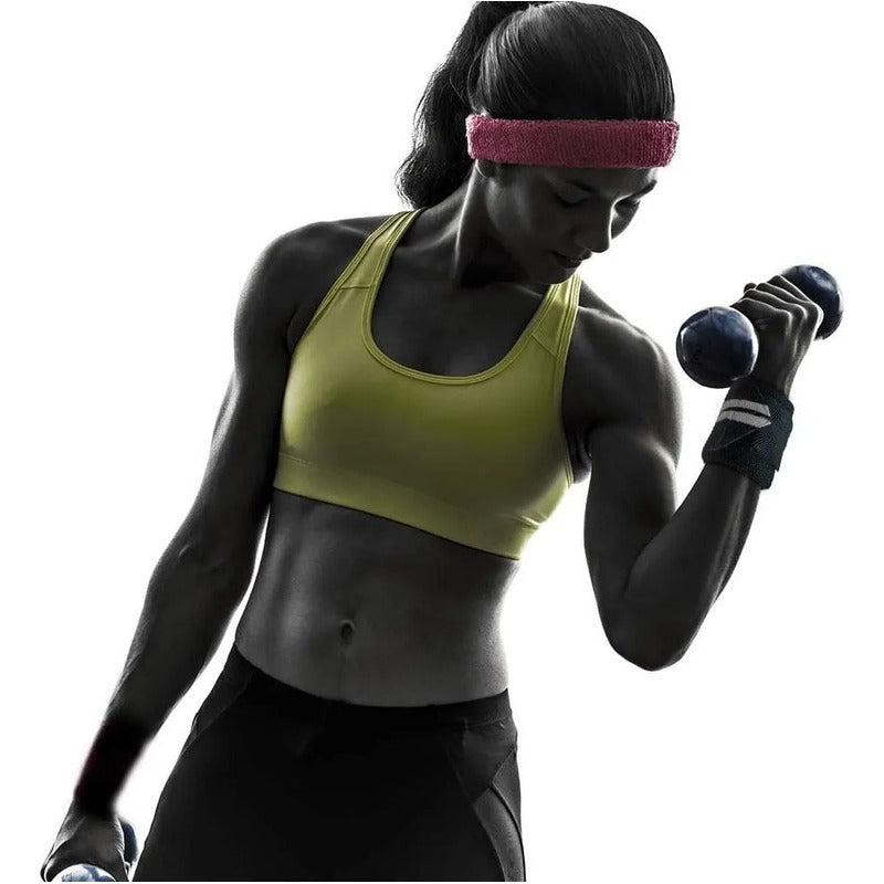 Par Muñequeras Crossfit Fitness Gym Elasticada Norplat