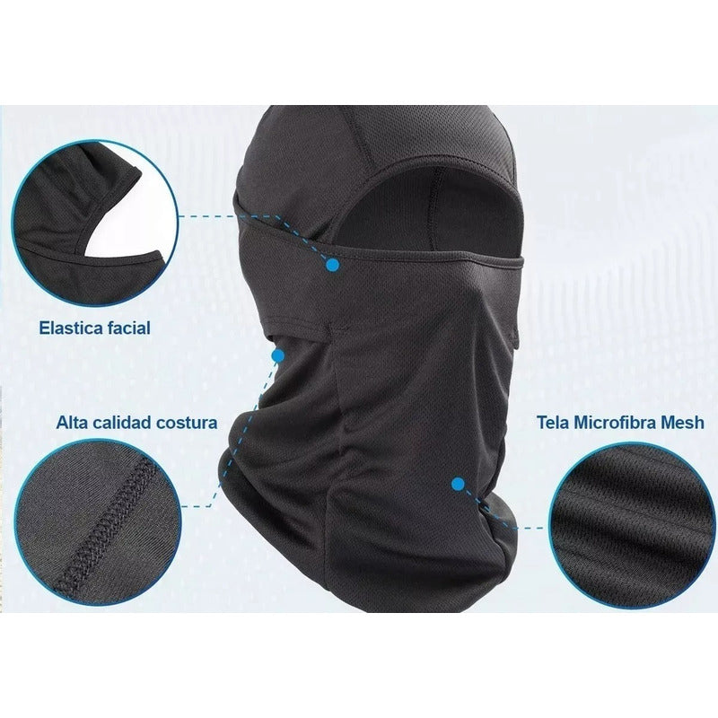Balaclava Microfibra Airsoft Moto Bici Pasamontaña Gorro Uv